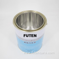 4L empty round paint tin can